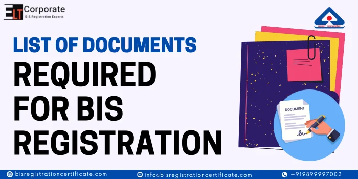 list of documents required for bis registration