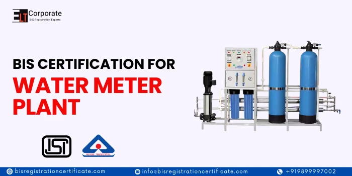 bis certificate for water meter plant