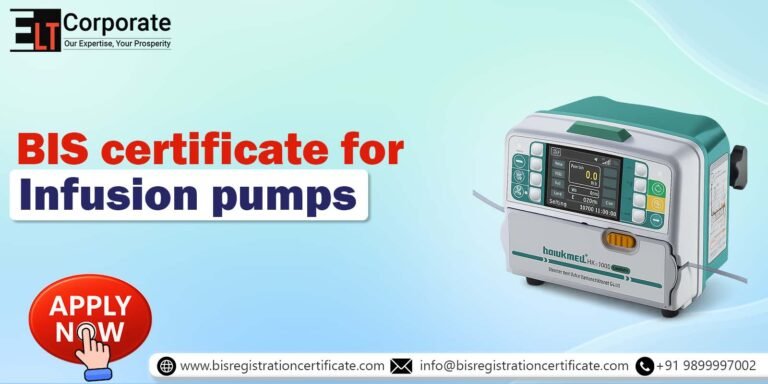 BIS Certificate for Infusion Pumps
