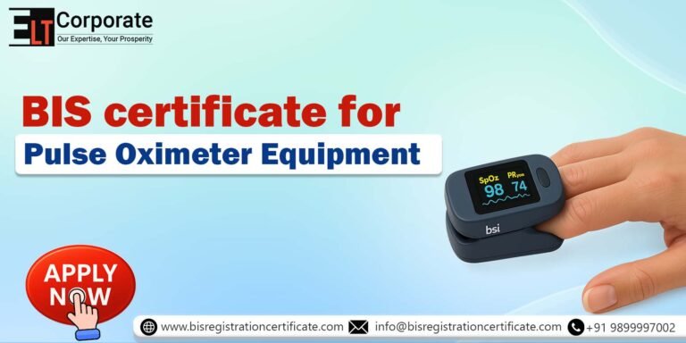 BIS Certificate for Pulse Oximeter Equipment