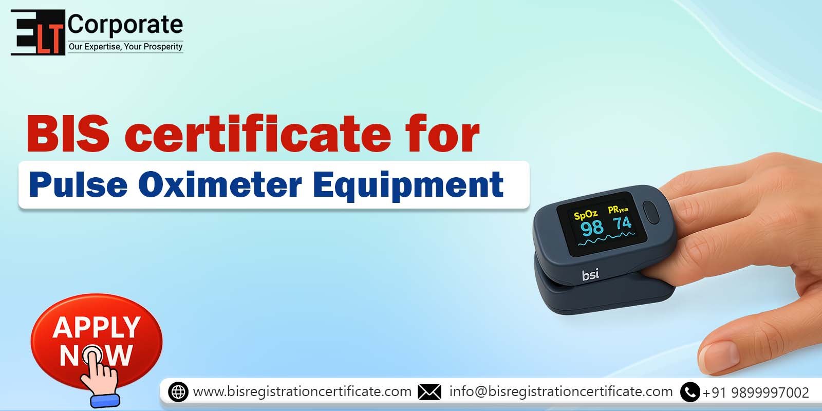 BIS Certificate for Pulse Oximeter Equipment