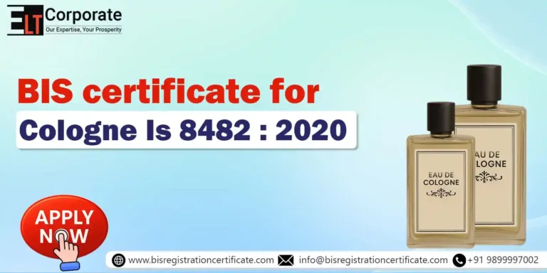 BIS Certificate For Cologne Is 8482 : 2020