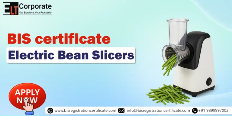 BIS Certificate For Electric Bean Slicers