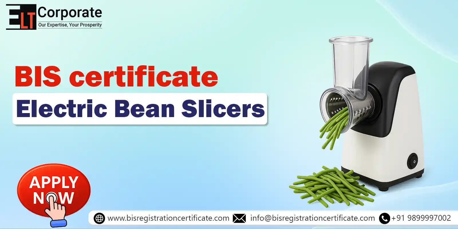 BIS Certificate For Electric Bean Slicers