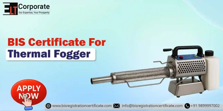 BIS Certificate For Thermal Fogger