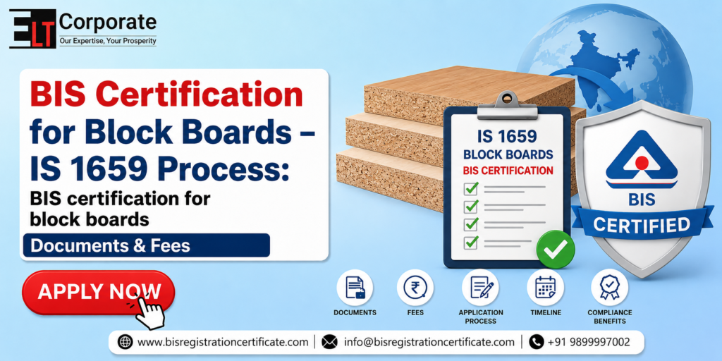 BIS certification for block boards Documents & Fees