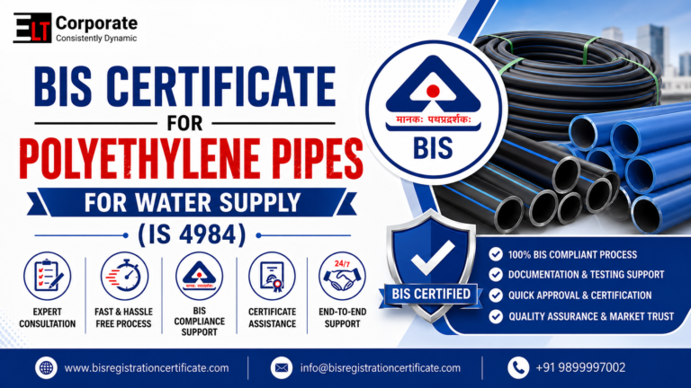 BIS certificate for polyethylene pipes