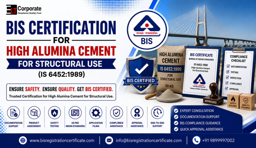 BIS Certification for High Alumina Cement