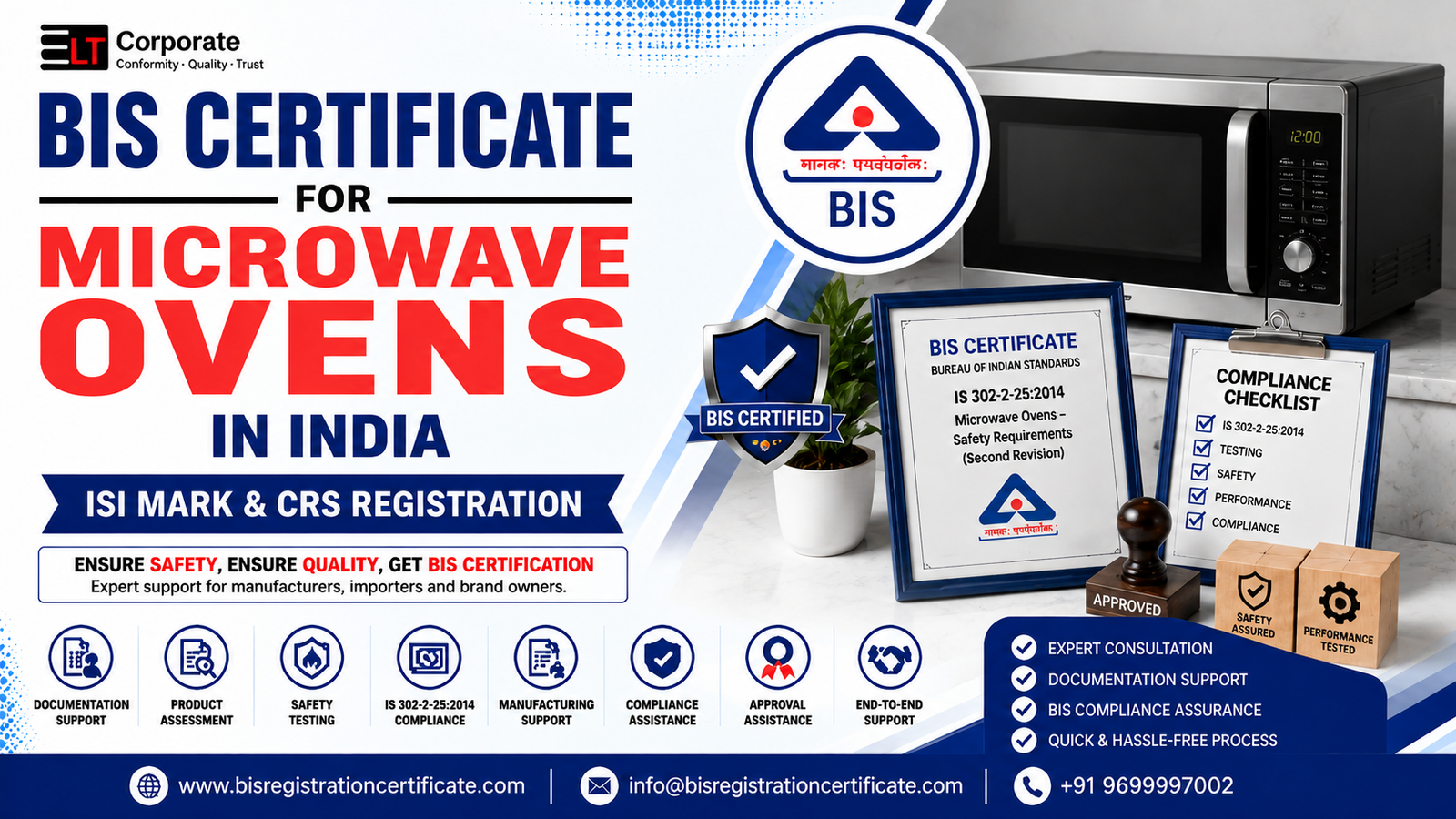 BIS Certification for Microwave Ovens in India