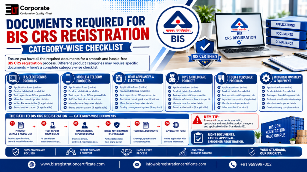 Documents Required for BIS CRS Registration