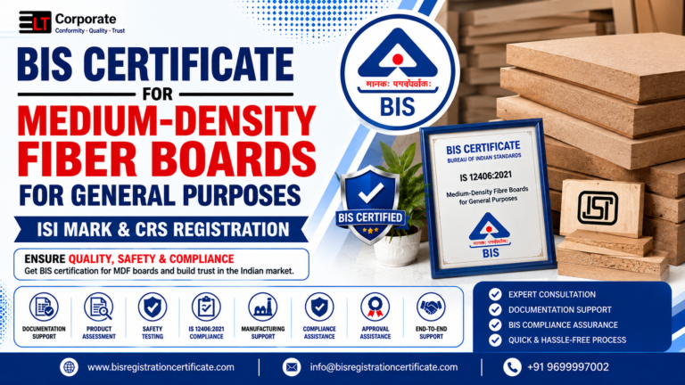 BIS Certificate for Medium-Density Fiber Boards for General Purposes