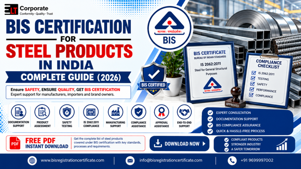 BIS certification for steel products