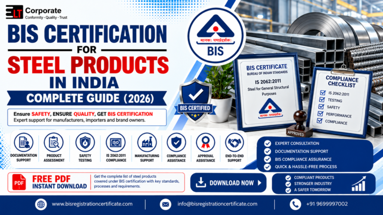 BIS certification for steel products