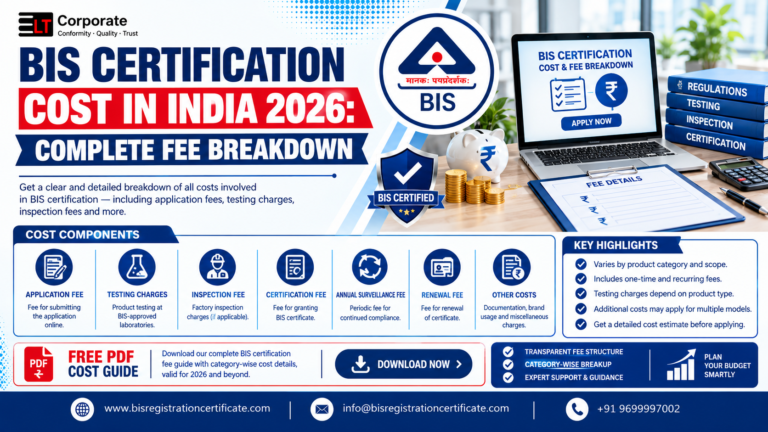 BIS Certification Cost in India 2026: Complete Fee Breakdown