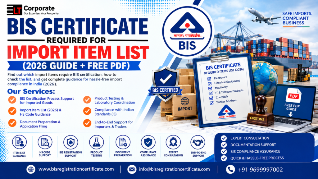 BIS Certificate Required for Import Item List (2026 Guide + Free PDF)