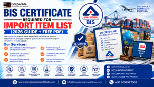 BIS Certificate Required for Import Item List (2026 Guide + Free PDF)